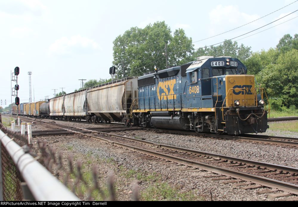 CSX 6408 on local L344